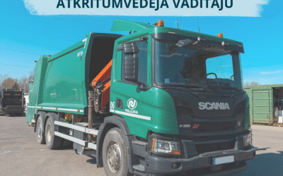 AICINA DARBĀ:  Atkritumvedēja vadītāju
