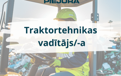Aicinām darbā: Traktortehnikas vadītāju