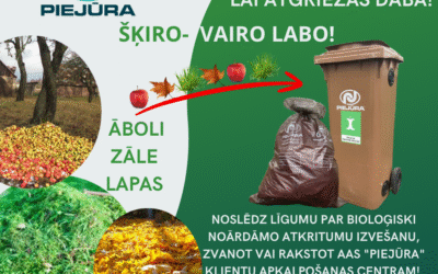 Rudens veltes- piesaki BNA konteineru