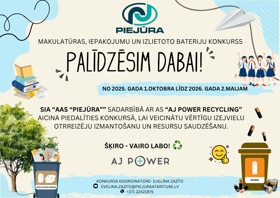 Palīdzēsim dabai!