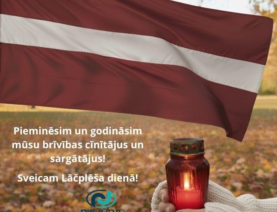 Sveicam Lāčplēša dienā!