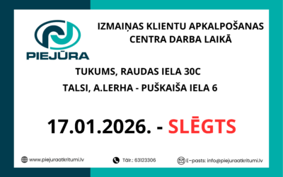 Izmaiņas klientu apkalpošanas centra darba laikā