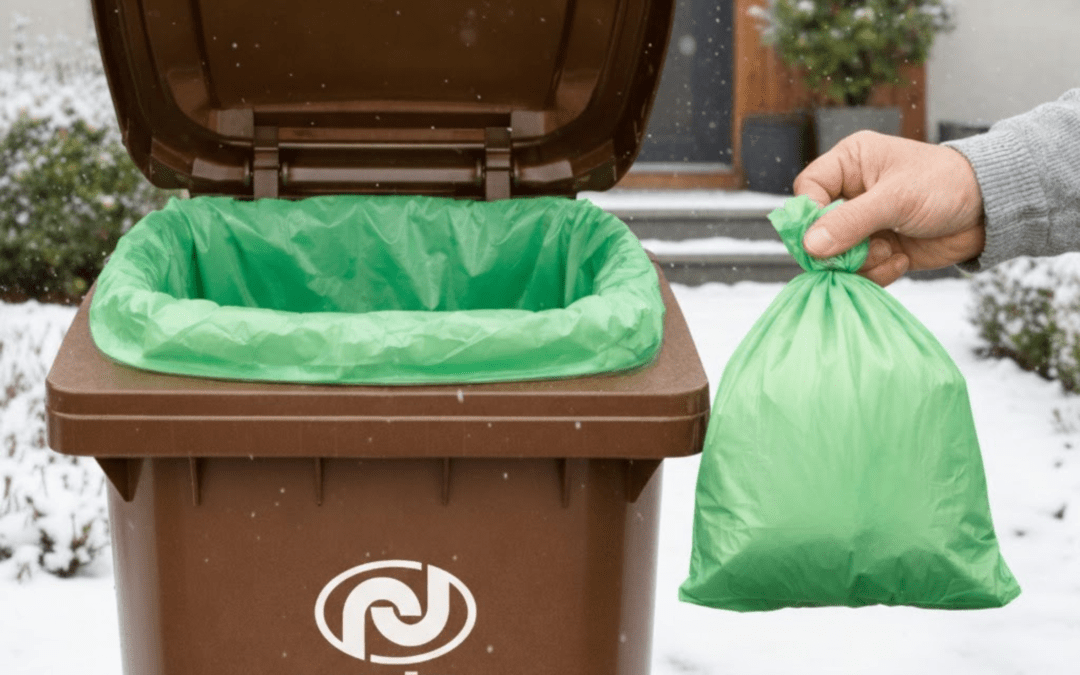 Iegādei pieejami bioloģiski noārdāmie atkritumu maisi