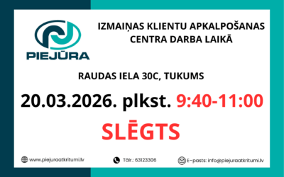 Izmaiņas klientu apkalpošanas centra darba laikā📢