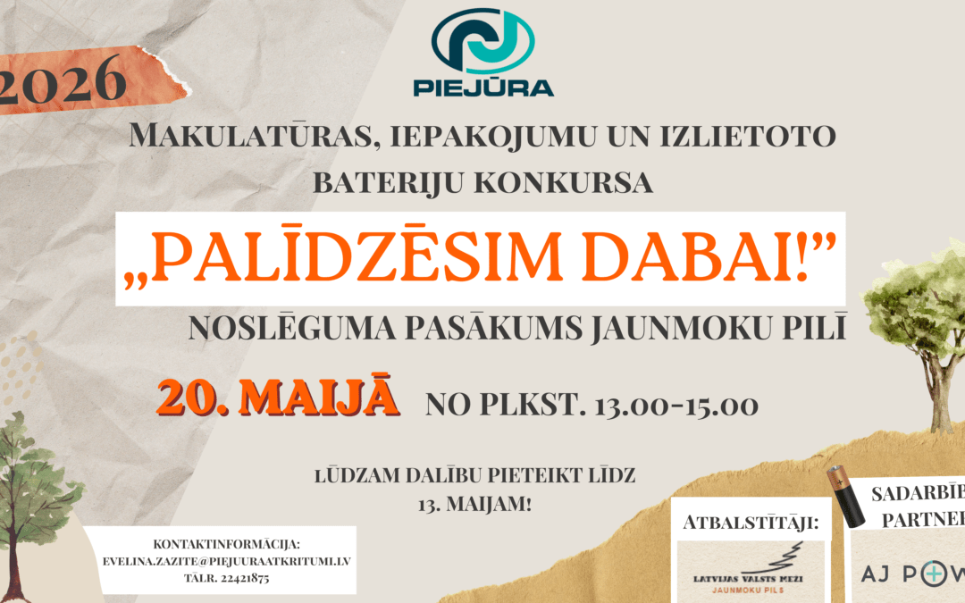 Konkursa “Palīdzēsim dabai!” noslēguma pasākums