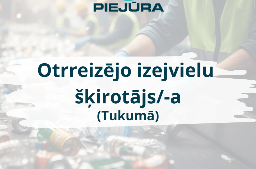 Otrreizējo izejvielu šķirotājs Tukuma pārkraušanas – šķirošanas stacijā