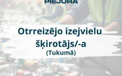 Otrreizējo izejvielu šķirotājs Tukuma pārkraušanas – šķirošanas stacijā