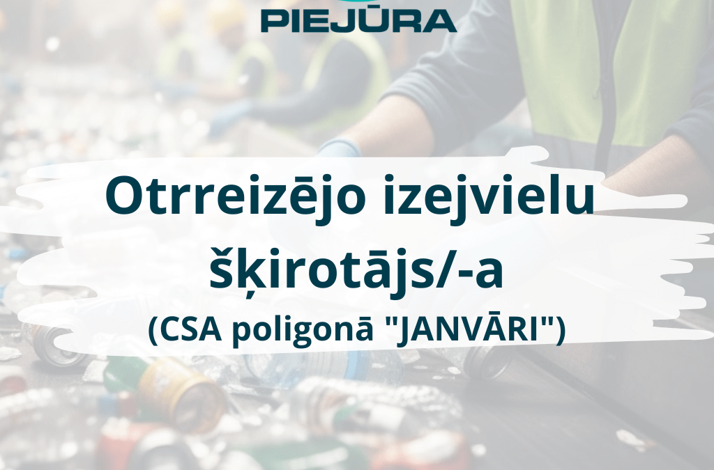 Otrreizējo izejvielu šķirotājs CSA poligonā “Janvāri”