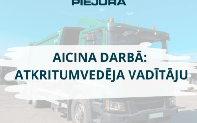 AICINA DARBĀ:  Atkritumvedēja vadītāju