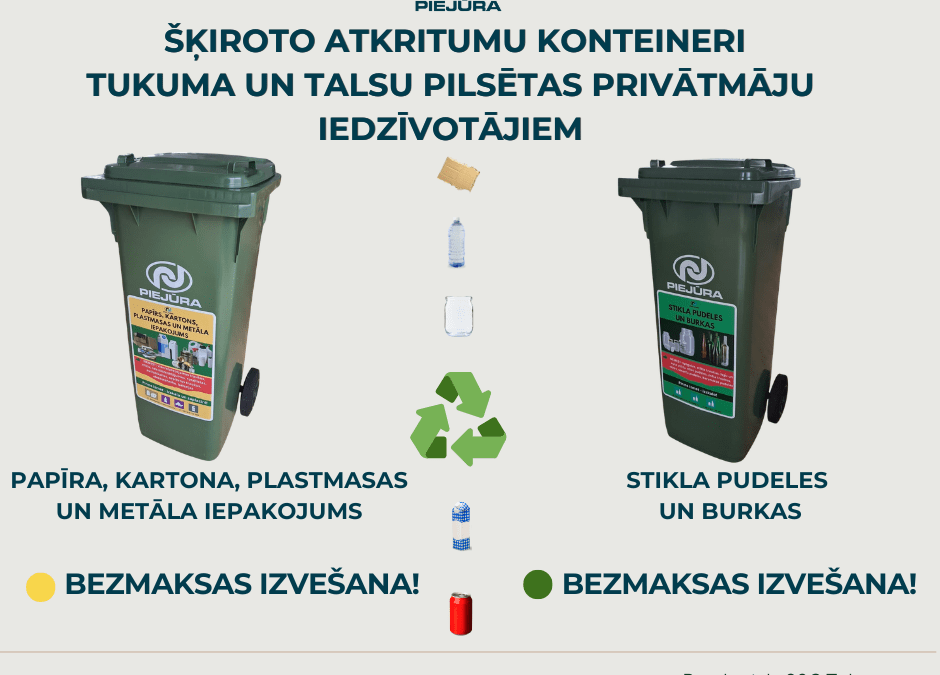 Šķiroto atkritumu savākšanas punktu demontāžas un teritoriju sakārtošanas darbi Tukumā