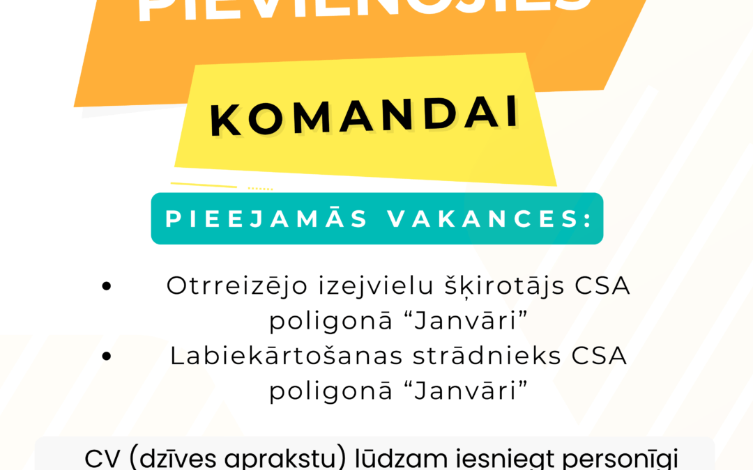 Pievienojies AAS”PIEJŪRA” komandai!