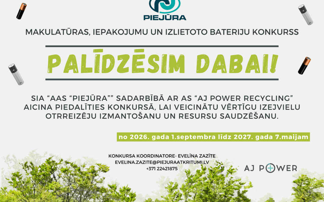 Konkurss “Palīdzēsim dabai!” 2026./2027.m.g.